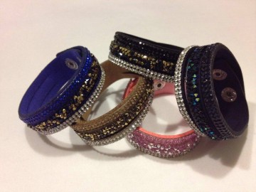 wikkelarmband strass kl.