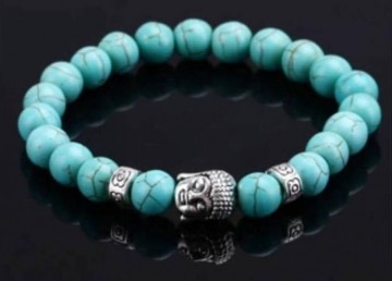 Buddha armband turquoise