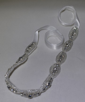 Haarband strass wit