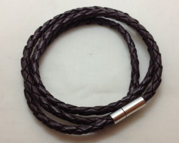 Unisex * Twist leder armband