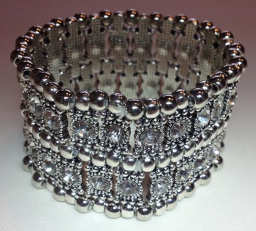 Armband bal strass "one size"