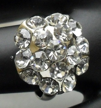 Ring met strass blank